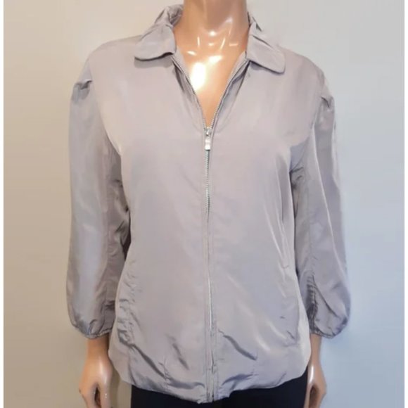 Lightweight Cropped Balloon Sleeve Jacket - Picture 1 of 16